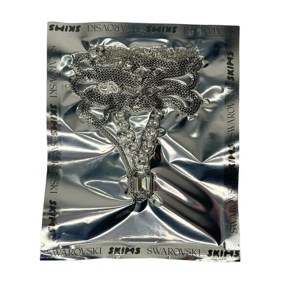 Swarovski x Skims Y Body Chain (Silver) - Picture 5 of 5